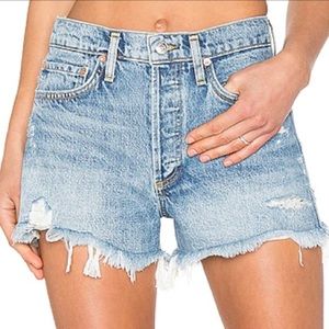Agolde Parker Denim Shorts